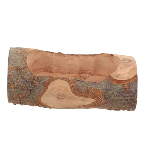 BESTonZON Futternapf Aus Holz Für Hamster Und Kleintiere Doppelschlitz Design Langlebig Und Bruchsicher Für Meerschweinchen Reinigen von BESTonZON