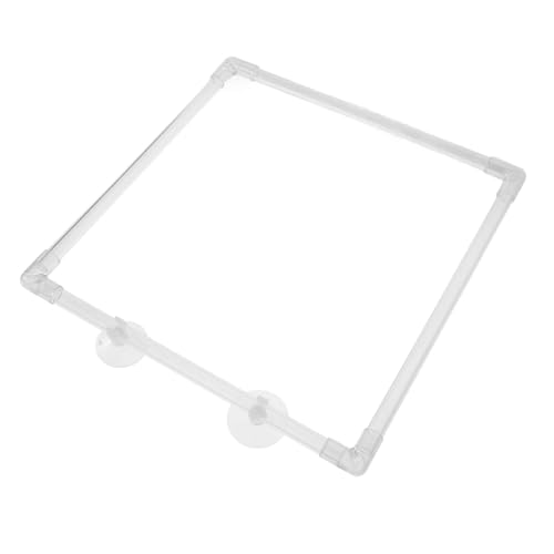BESTonZON Futterring Für Aquarien Transparenter Schwimmender Futterspender Aus Robustem Mit Saugnapf Zur Überwachung Futteraufnahme Für Gesunde Fische Und Einfache von BESTonZON