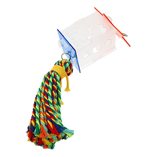 BESTonZON Futterstelle für Papageien zum Zerkleinern von Vögeln Papageien groß heizlùfter sonnenblumenö Futterschaukel für Papageien Papagei Vogelhäuschen Acryl von BESTonZON