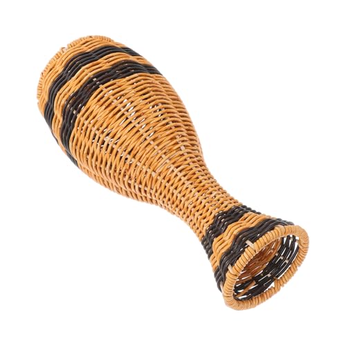 BESTonZON Gewebte Blumenvase Für Trockenblumen, Rustikale Vase, Bodenvase, Blumenvase, Gewebter Blumenhalter Für Den Innenbereich, Dekorative Bodenvase, Hohe Vase von BESTonZON