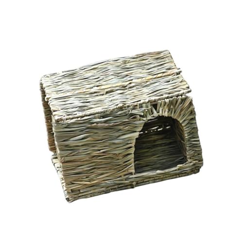 BESTonZON Großes Faltbares Nagetierhaus aus Natürlichem Gras Kuscheliger Unterschlupf und Spielhaus für Hamster Kaninchen Igel und Kleine Kleintiere Sicher und Umweltfreundlich BESTonZON Großes Faltbares Nagetierhaus aus Natürlichem Gras Kuscheliger Unterschlupf und Spielhaus für Hamster Kaninchen Igel und Kleine Kleintiere Sicher und Umweltfreundlich von BESTonZON