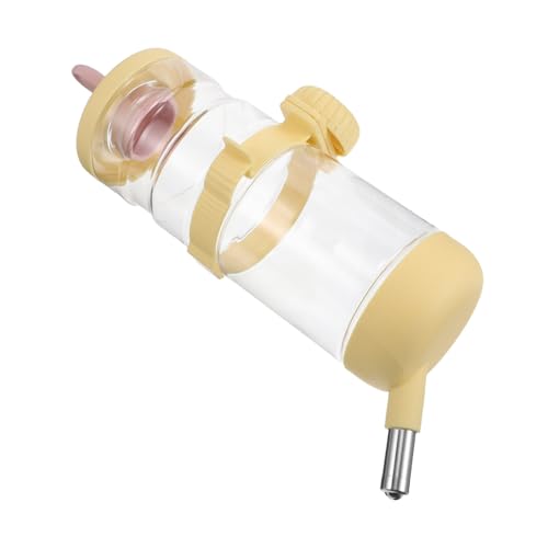 BESTonZON Hängender Trinkbrunnen Wasserflaschen Haustier Trinktopf Kleintier Wasserspender Hunde Wasserspender Auslaufsicherer Haustier Wasserflaschenkäfig Wasserflasche Für Hunde von BESTonZON