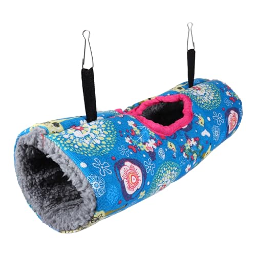 BESTonZON Hängende Tunnelhängematte für Kleintiere Plüsch Schlafsack für Hamster Frettchen Chinchilla Warmes und Bequemes Hängennest mit 2 Haken für Käfige und Spielverstecke BESTonZON Hängende Tunnelhängematte für Kleintiere Plüsch Schlafsack für Hamster Frettchen Chinchilla Warmes und Bequemes Hängennest mit 2 Haken für Käfige und Spielverstecke von BESTonZON