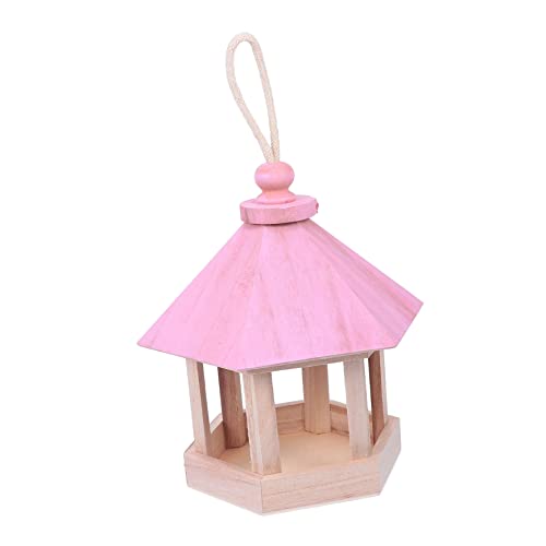BESTonZON Hängendes Vogelhaus aus Holz DIY Bemalbar Rustikaler Nistkasten für Outdoor Vogelschutz für Garten und Natürliche Holzoptik Einfache BESTonZON Hängendes Vogelhaus aus Holz DIY Bemalbar Rustikaler Nistkasten für Outdoor Vogelschutz für Garten und Natürliche Holzoptik Einfache von BESTonZON