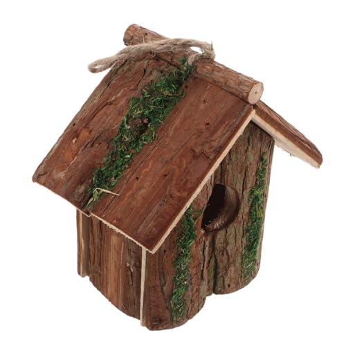 BESTonZON Hängendes Vogelhaus aus Natürlichem Holz für Garten Nistkasten und Gartendekoration Mühelose Installation Rustikaler Charme für Vögel im Freien BESTonZON Hängendes Vogelhaus aus Natürlichem Holz für Garten Nistkasten und Gartendekoration Mühelose Installation Rustikaler Charme für Vögel im Freien von BESTonZON