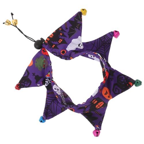 BESTonZON Halloween Katzenhalsband Verstellbar mit Kürbis Skull Komfortables Haustier Halsband für Kätzchen und Kleine Welpen Festliche Haustierdekoration von BESTonZON