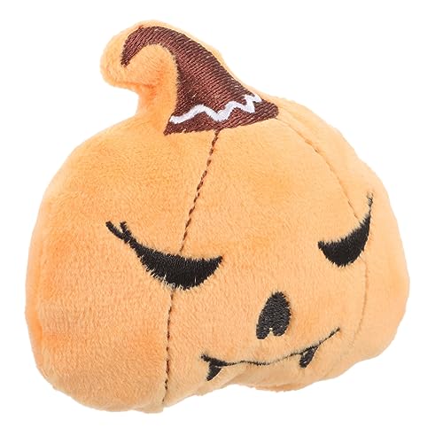 BESTonZON Halloween Plüschtier Katzenspielzeug mit Katzenminze Kürbisform Kuscheltier für Indoor Katzen Langlebiges Kauspielzeug für Kätzchen Interaktives Haustierspielzeug Zähneputzen von BESTonZON
