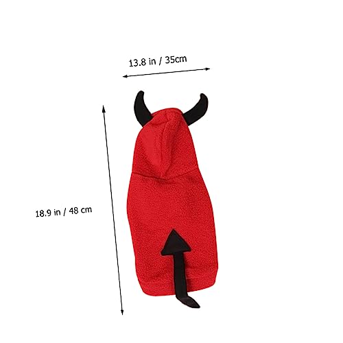 BESTonZON Halloween Stereoskopisches Teufelskostüm für Haustiere Einzigartige Hundekleidung für Welpen XL für Partys und Outdoor Aktivitäten Bequem und Einfach Anzuziehen von BESTonZON