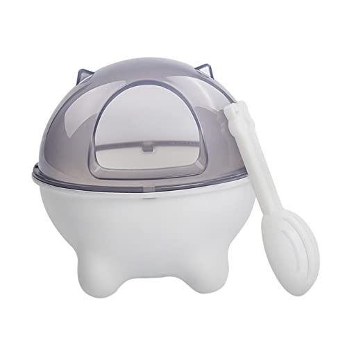 BESTonZON Hamster Badewanne für Haustiere Praktische Badewanne für Hamster Leichte und Langlebige für Pflege für Käfige und Reisen Weiße und Graue Farbvariante BESTonZON Hamster Badewanne für Haustiere Praktische Badewanne für Hamster Leichte und Langlebige für Pflege für Käfige und Reisen Weiße und Graue Farbvariante von BESTonZON