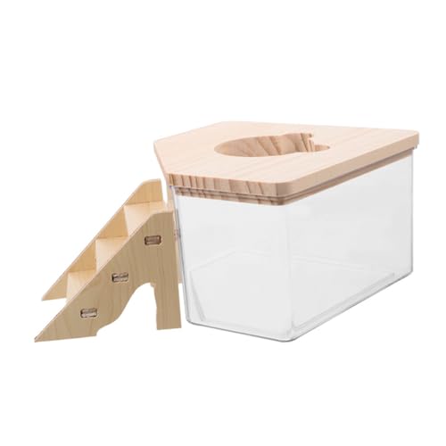 BESTonZON Sandbadewanne Für Hamster Transparent Großes Badezimmer Und Katzentoilette Praktisch Zur Beobachtung Geeignet Für Hamster Und Rennmäuse von BESTonZON