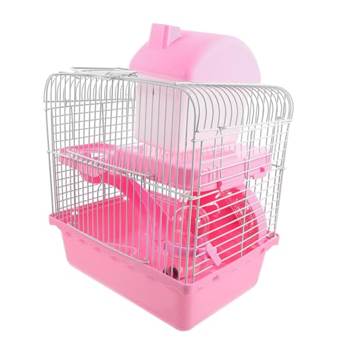 BESTonZON Hamster Drahtkäfig Große Haustiervilla Doppelstöckiger Hamsterkäfig für Kleine Haustiere für Hamster Mäuse und Rennmäuse BESTonZON Hamster Drahtkäfig Große Haustiervilla Doppelstöckiger Hamsterkäfig für Kleine Haustiere für Hamster Mäuse und Rennmäuse von BESTonZON