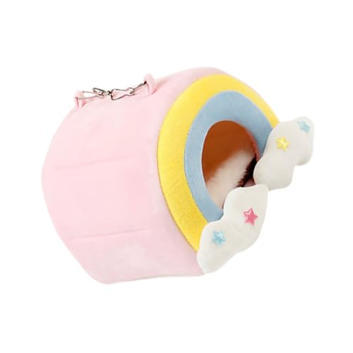 BESTonZON Hamster Hängematte Gemütliches Schlafnest Für Kleine Nager Für Meerschweinchen Und Ratten Mit Hängendem Seilloch Für Einfache Befestigung Aus Weichem von BESTonZON