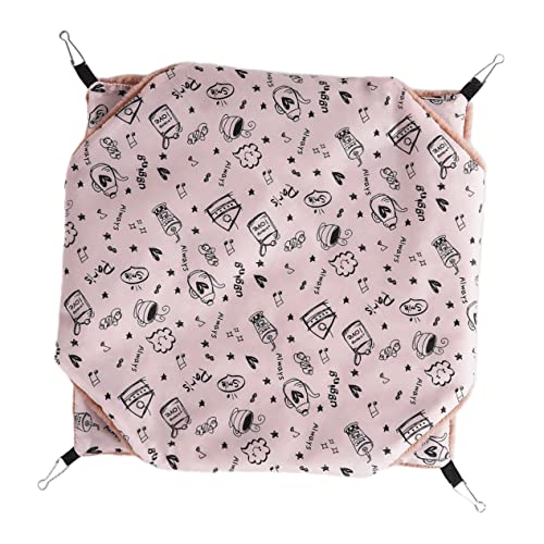 BESTonZON Hamster Hängematte aus Baumwoll und Doppellagig Atmungsaktiv für Hamster Frettchen und Kleine Nager Schlafplatz und Spielplatz BESTonZON Hamster Hängematte aus Baumwoll und Doppellagig Atmungsaktiv für Hamster Frettchen und Kleine Nager Schlafplatz und Spielplatz von BESTonZON