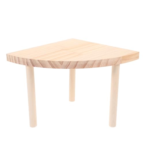 BESTonZON Hamster Holz Plattform Fächerförmig Käfig Zubehör Spielzeug Chinchilla Versteck Ablage Platzsparend Für Kleine Haustiere BESTonZON Hamster Holz Plattform Fächerförmig Käfig Zubehör Spielzeug Chinchilla Versteck Ablage Platzsparend Für Kleine Haustiere von BESTonZON