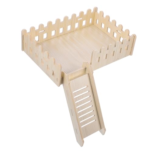 BESTonZON Hamsterplattform Mit Leiter Für Kleintiere Aus Holzmaterial Anti-beiß-plattform Für Hamsterkäfig Spielzeug Für Kleine Haustiere Plattformspielzeug Für Hamster Und BESTonZON Hamsterplattform Mit Leiter Für Kleintiere Aus Holzmaterial Anti-beiß-plattform Für Hamsterkäfig Spielzeug Für Kleine Haustiere Plattformspielzeug Für Hamster Und von BESTonZON