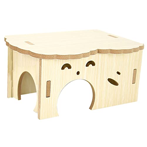 BESTonZON Hamster Holzhaus Kleintier Versteck aus Naturholz Stabiles und Spielhaus für Hamster Meerschweinchen und Mäuse Multifunktionales Versteck und Spielplatz Bewegung Kleiner Haustiere BESTonZON Hamster Holzhaus Kleintier Versteck aus Naturholz Stabiles und Spielhaus für Hamster Meerschweinchen und Mäuse Multifunktionales Versteck und Spielplatz Bewegung Kleiner Haustiere von BESTonZON