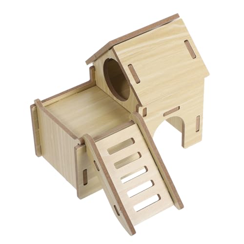 BESTonZON Hamster Holzhaus Versteck aus Naturholz Robustes Kleines Kleintierhaus als Hamsterkäfig Zubehör Platzsparendes Holzversteck für Zwerghamster und Kleine Haustiere Installieren BESTonZON Hamster Holzhaus Versteck aus Naturholz Robustes Kleines Kleintierhaus als Hamsterkäfig Zubehör Platzsparendes Holzversteck für Zwerghamster und Kleine Haustiere Installieren von BESTonZON
