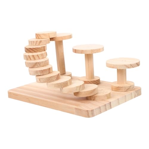 BESTonZON Hamster Holzspielzeug Hamsterbrücke aus Holz für Kleintiere Fördert Bewegung und Geistige Gesundheit Hamster Rennmäuse und Chinchillas BESTonZON Hamster Holzspielzeug Hamsterbrücke aus Holz für Kleintiere Fördert Bewegung und Geistige Gesundheit Hamster Rennmäuse und Chinchillas von BESTonZON