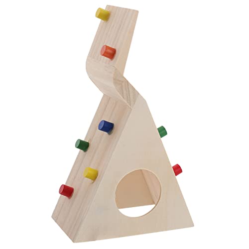 BESTonZON Hamster Kletterspielzeug Stall Versteck Leiter Hamsterhütte Kleine Treppe Übung Hamsterregal Hamsterspielzeug Für Käfig Hamsterplattform Hamsterspielzeug Röhren von BESTonZON