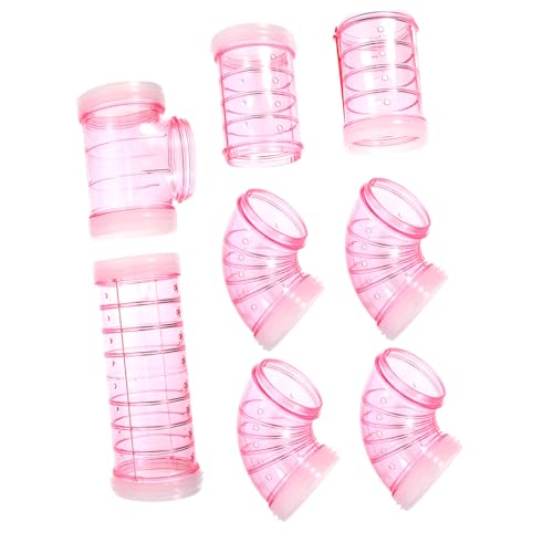 BESTonZON Hamster Labyrinth Röhrenset DIY Kleintier Tunnelkäfig Erweiterung für Hamster Meerschweinchen Eichhörnchen Igel Geeignet Einfach zu Reinigen Sicherer Spielspaß für Kleine von BESTonZON