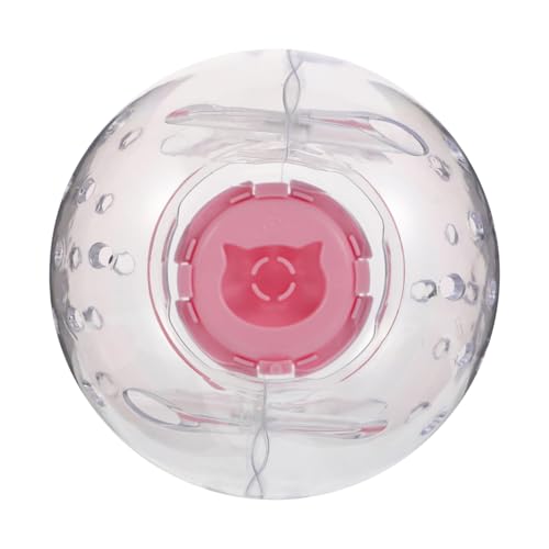 BESTonZON Hamster Laufball Heimtrainer Für Kleine Haustiere Hamster-fitnessball Hamster Untertassenrad Hamster Läuft Bälle Rattenspielzeug Für Hausratten Leise Hamster Laufräder Plastik Rosa von BESTonZON