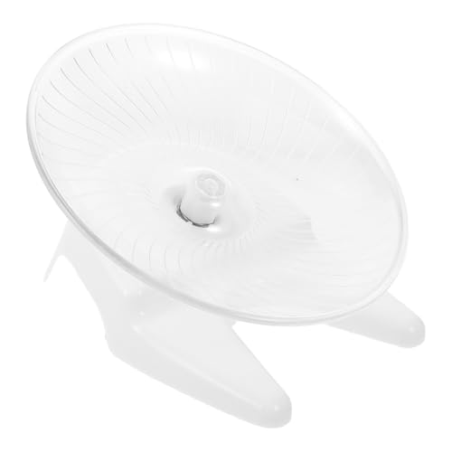 BESTonZON Hamster Laufrad Fliegende Untertasse mit Stabilem Stand Geräuschloses Kleintier Rad für Mäuse Hamster Meerschweinchen und Andere Kleine Haustiere Weiß Langlebiges Design BESTonZON Hamster Laufrad Fliegende Untertasse mit Stabilem Stand Geräuschloses Kleintier Rad für Mäuse Hamster Meerschweinchen und Andere Kleine Haustiere Weiß Langlebiges Design von BESTonZON