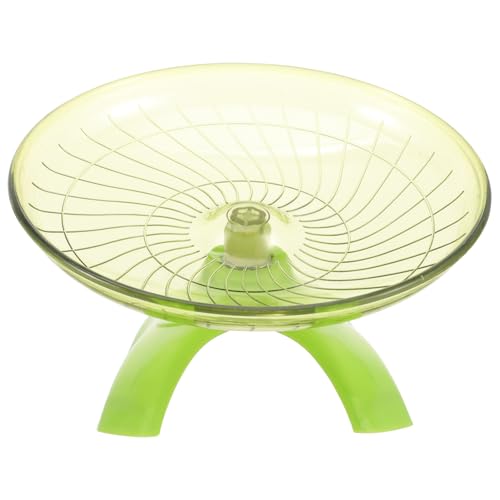 BESTonZON Hamster Laufrad Leise Geräuschloses für Hamster Meerschweinchen Igel Mäuse Trainingsgerät für Kleintiere mit Modernem Design Matcha Grün von BESTonZON