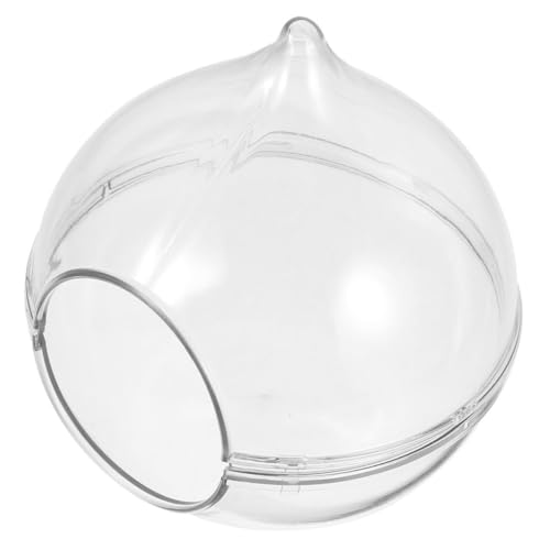 BESTonZON Hamster Sandbadewanne für Kleine Haustiere Transparente Badewanne für Hamster Chinchillas und Meerschweinchen Multifunktionale Toilette und Sandbad Leicht zu Reinigen für Käfige von BESTonZON
