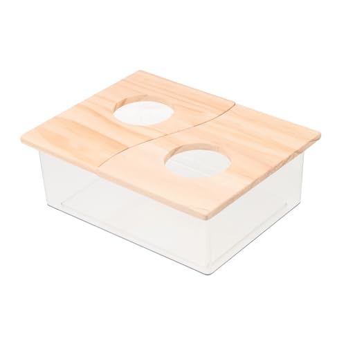 BESTonZON Hamster Sandbadewanne mit Deckel Atmungsaktive und Geruchlose Haustier Badewanne für Kleine Nagetiere Multifunktional als Toilette Nutzbar Zubehör BESTonZON Hamster Sandbadewanne mit Deckel Atmungsaktive und Geruchlose Haustier Badewanne für Kleine Nagetiere Multifunktional als Toilette Nutzbar Zubehör von BESTonZON