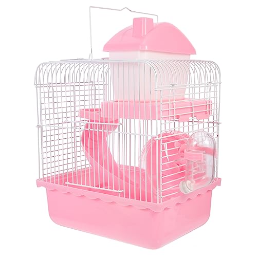 BESTonZON Hamster Schloss Doppelschicht Hamsterhütte für Kleine Haustiere Sicheres und Bequemes Versteck für Meerschweinchen und Ratten Einzigartiges Design für Besseren Schlaf BESTonZON Hamster Schloss Doppelschicht Hamsterhütte für Kleine Haustiere Sicheres und Bequemes Versteck für Meerschweinchen und Ratten Einzigartiges Design für Besseren Schlaf von BESTonZON