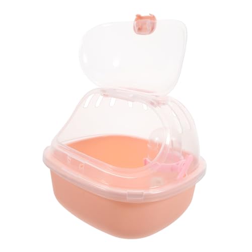 BESTonZON Hamster Tragetasche Transparenter Kleintier Transportkäfig Kleiner Mäusehalter für Draußen Praktische Reisetasche für Hamster Sicherer und Bequemer Transport von BESTonZON