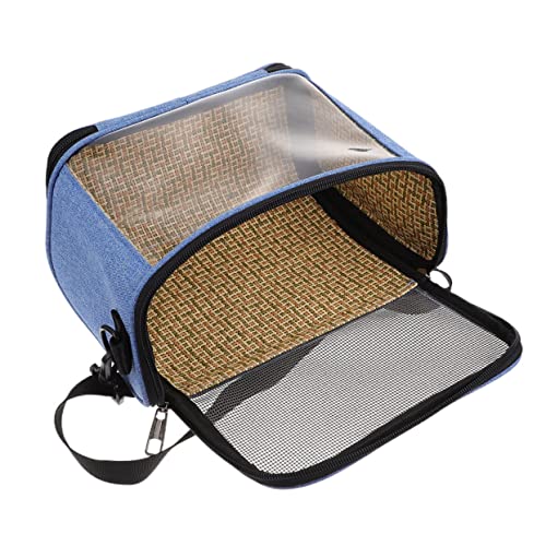 BESTonZON Hamster Tragetasche mit Klarem Sichtfenster Verstellbarer Schultergurt Tragbare Kleintier Reisetasche für Hamster Meerschweinchen Igel Kaninchen und Andere Kleine Haustiere Blau BESTonZON Hamster Tragetasche mit Klarem Sichtfenster Verstellbarer Schultergurt Tragbare Kleintier Reisetasche für Hamster Meerschweinchen Igel Kaninchen und Andere Kleine Haustiere Blau von BESTonZON