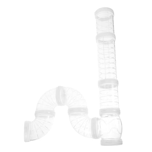 BESTonZON Hamster Tunnel DIY Set Transparent Biegsamer Käfigschlauch Externer Spieltunnel für Hamster Kleintiere Erweiterbar BESTonZON Hamster Tunnel DIY Set Transparent Biegsamer Käfigschlauch Externer Spieltunnel für Hamster Kleintiere Erweiterbar von BESTonZON