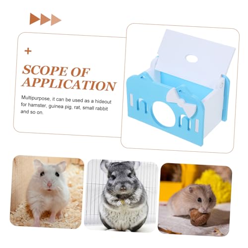 BESTonZON Hamster Versteck Haus Kleintier Schlafhöhle aus PVC für Zwerghamster Meerschweinchen Chinchilla Kuschelnest Spielhaus Klein und Sicher von BESTonZON