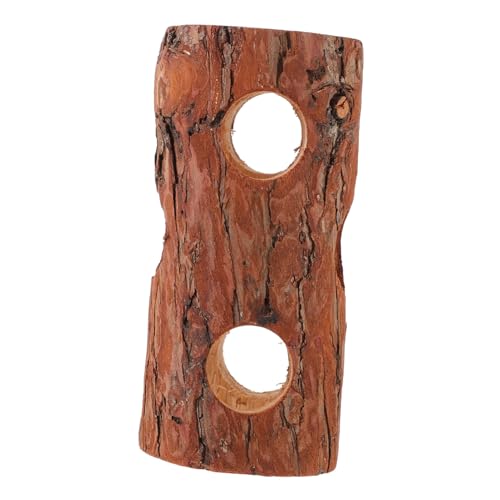 BESTonZON Hamster Versteck aus Holz Baumhöhle Stabiles Versteck und Tunnel für Hamster Meerschweinchen und Kleine Nagetiere Leicht und Tragbar für Käfiggestaltung von BESTonZON