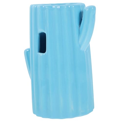 BESTonZON Hamster Wasserflaschenhalter aus Keramik Kaktusförmig Stabiler Wasserspenderständer für Kleintiere für Hamster Meerschweinchen und Nagetiere Sicheres und Design von BESTonZON
