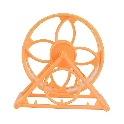 BESTonZON Hamster läuft Hamster hamsterspielzeug Hamster Trainingsrad Hamster Jograd Übung Spielzeughamster zum Joggen von Hamstern Ratte Laufrad Plastik Yellow von BESTonZON