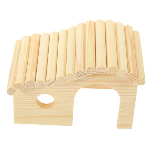 BESTonZON Hamsterhaus Aus Holz Für Zwerghamster Mäuse Und Meerschweinchen DIY Schlafnest Futterbecken Montierbar Aus Natürlichem Wasserfestem Holz BESTonZON Hamsterhaus Aus Holz Für Zwerghamster Mäuse Und Meerschweinchen DIY Schlafnest Futterbecken Montierbar Aus Natürlichem Wasserfestem Holz von BESTonZON