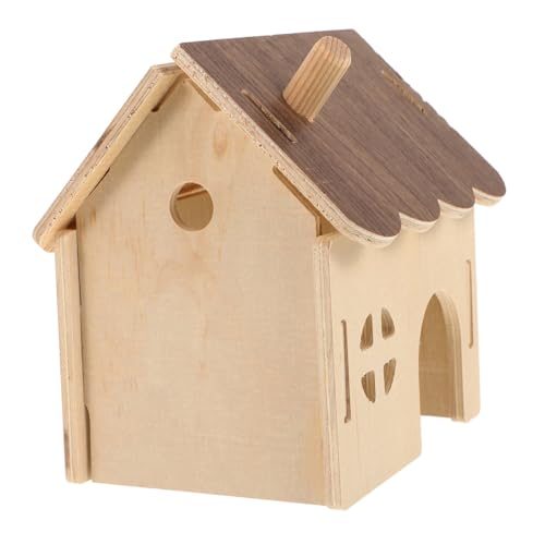 BESTonZON Hamsterhaus Holz zum Zusammenbauen Kleines Nager versteck DIY Schlafhaus für Hamster Meerschweinchen Frettchen Igel und Zwergkaninchen Ganzjährig Nutzbar Platzsparend für Käfig BESTonZON Hamsterhaus Holz zum Zusammenbauen Kleines Nager versteck DIY Schlafhaus für Hamster Meerschweinchen Frettchen Igel und Zwergkaninchen Ganzjährig Nutzbar Platzsparend für Käfig von BESTonZON