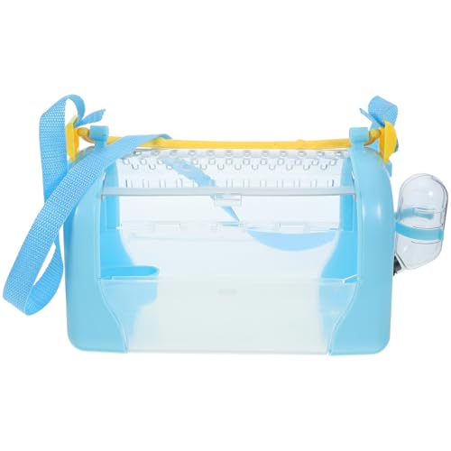 BESTonZON Hamsterkäfig Tragbarer Hamster Reisekäfig Transparenter Haustierbehälter für Ausflüge Reisen mit Schultergurt Langlebigem Kunststoff und Sicherem Design für Kleine BESTonZON Hamsterkäfig Tragbarer Hamster Reisekäfig Transparenter Haustierbehälter für Ausflüge Reisen mit Schultergurt Langlebigem Kunststoff und Sicherem Design für Kleine von BESTonZON
