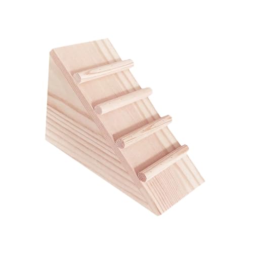 BESTonZON Hamsterleiter Hamsterspielzeug Und Barsch verstecken Klettern Hamster kleintierspielzeug small pet Ladder Hamster Ladder Hamsterhaus Zubehör Hamsterhausleiter Holz von BESTonZON