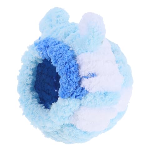 BESTonZON Hamsternest Aus Gewebtem Samt Meerschweinchen-hängematte Haustierbettnest Katzenhängematte Für Käfig Meerschweinchenhaus Kaninchenbett Hasenversteck Plastik Blue BESTonZON Hamsternest Aus Gewebtem Samt Meerschweinchen-hängematte Haustierbettnest Katzenhängematte Für Käfig Meerschweinchenhaus Kaninchenbett Hasenversteck Plastik Blue von BESTonZON