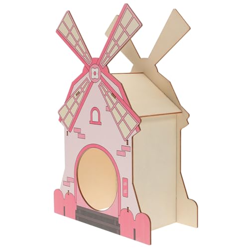 BESTonZON Hamsterversteck aus Holz Verschleißfestes Rattenhaus für Kleintiere Komfortables und Sicheres Schlafumfeld für Käfige und Freilaufgehege BESTonZON Hamsterversteck aus Holz Verschleißfestes Rattenhaus für Kleintiere Komfortables und Sicheres Schlafumfeld für Käfige und Freilaufgehege von BESTonZON