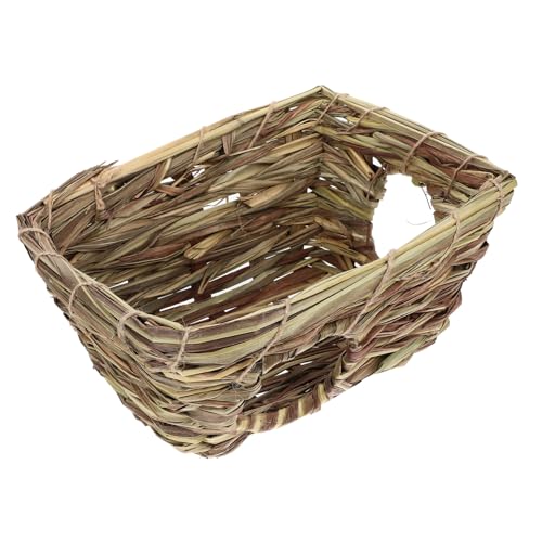 BESTonZON Handgefertigtes Natürliches Gras Nest für Kleintiere Atmungsaktiv Stabil und Biologisch Geeignet für Kaninchen Hamster und Meerschweinchen als Gemütliches Zufällige Farbe BESTonZON Handgefertigtes Natürliches Gras Nest für Kleintiere Atmungsaktiv Stabil und Biologisch Geeignet für Kaninchen Hamster und Meerschweinchen als Gemütliches Zufällige Farbe von BESTonZON