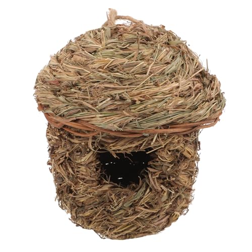 BESTonZON Handgefertigtes Natürliches Gras Vogelnest zum Aufhängen Atmungsaktives Stabiles Nistplatz Haus für Kleine Vögel im Garten Balkon oder Sicherer Rückzugsort vor Fressfeinden BESTonZON Handgefertigtes Natürliches Gras Vogelnest zum Aufhängen Atmungsaktives Stabiles Nistplatz Haus für Kleine Vögel im Garten Balkon oder Sicherer Rückzugsort vor Fressfeinden von BESTonZON