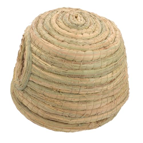 BESTonZON Handgewebtes Kaninchen Nest aus Gras Kleines Multifunktionales Versteck für Kleintiere Wie Kaninchen Meerschweinchen und Hamster Schützt vor Kälte und Hitze Privater Rückzugsort BESTonZON Handgewebtes Kaninchen Nest aus Gras Kleines Multifunktionales Versteck für Kleintiere Wie Kaninchen Meerschweinchen und Hamster Schützt vor Kälte und Hitze Privater Rückzugsort von BESTonZON