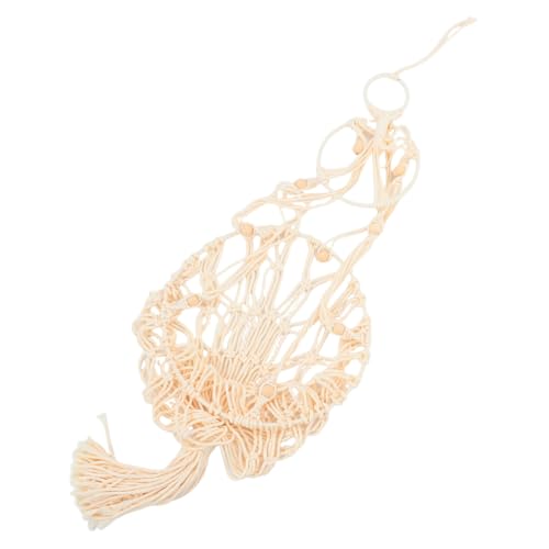 BESTonZON Handgewebtes Katzenhängemattenbett aus Baumwollseil Atmungsaktives Halbgeschlossenes Katzenkorb Bett Boho Stil Katzennest für Ganzjährig Komfortables Entspannen von BESTonZON