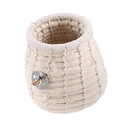 BESTonZON Handgewebtes Vogelnest für Papageien Warmes Winterbett für Kleine Vögel und Nager Leicht und Tragbar als Schlafplatz Käfig BESTonZON Handgewebtes Vogelnest für Papageien Warmes Winterbett für Kleine Vögel und Nager Leicht und Tragbar als Schlafplatz Käfig von BESTonZON
