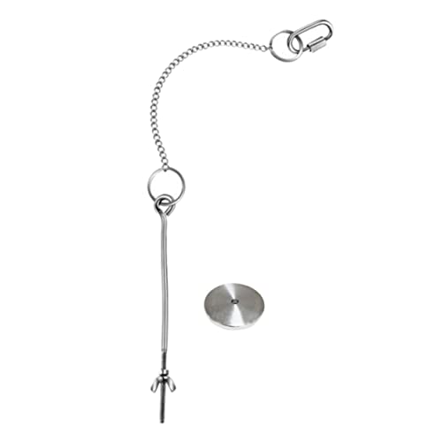 BESTonZON Hanging Feeder Hühnerfutterhäuschen Kleiner Hühnerfutterautomat Hühnerfutter für Babys hängendes Hühnerfütterungsgerät Hühnerfutterspender aus Edelstahl Rostfreier von BESTonZON