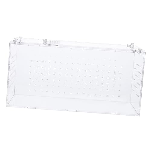 BESTonZON Haushaltsreptilienbox Transparenter Schlangenkäfig Professionelle Reptilienbox Mit Lüftungslöchern Für Spinnen Eidechsen Schildkröten Und Frösche BESTonZON Haushaltsreptilienbox Transparenter Schlangenkäfig Professionelle Reptilienbox Mit Lüftungslöchern Für Spinnen Eidechsen Schildkröten Und Frösche von BESTonZON